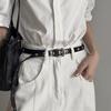 Metal Eyelet Belt No Punching Hollow Pu Leather Belt Paired With Jeans Belt For Men And Women