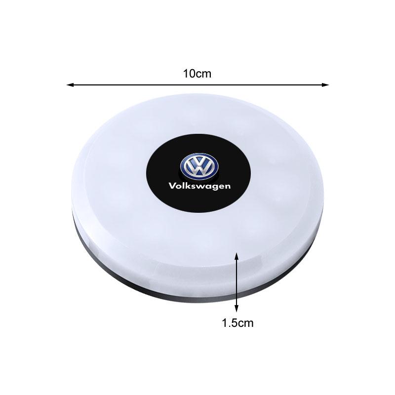 LED Touch Light Car Interior Lighting Ceiling Reading Trunk Emblem For VW B7 B6 B5 Golf 4 5 6 Polo Passat CC Jetta Mk6 Tiguan