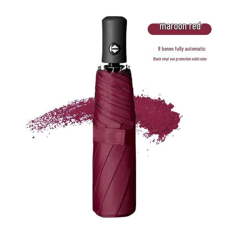 Portable Fully Automatic Double Folding Umbrella for Men & Women - Sun and Rain Protection, Reinforced Design