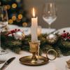 2 Piece with Holding Ring Desktop Candlestick Retro Candle Stand  Restaurant