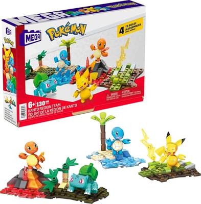 MEGA Pokemon Kanto Team Building Block Set, 130 Pieces, Ages 6 and Up, HFG05