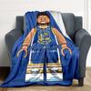 1pc Golden State Warriors Flannel Blanket, Soft Skin Friendly with Digital Printing, Various Sizes Available for Family, Friends, Birthday