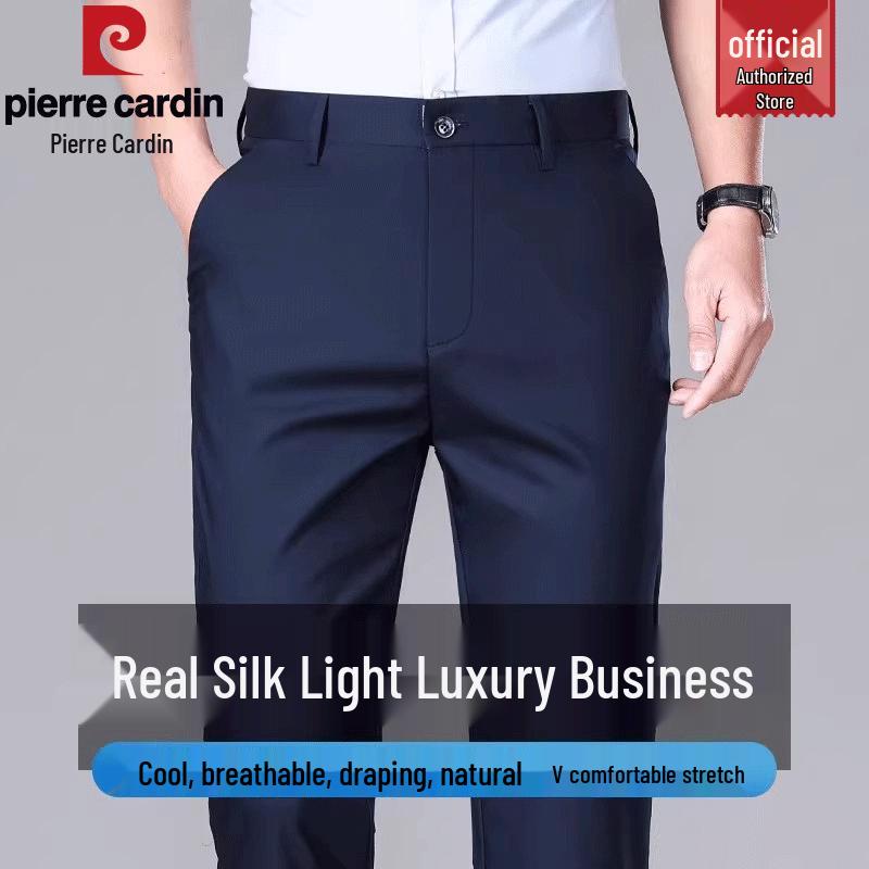 

Pierre Cardin Men s Ice Silk Business Casual Pants 29