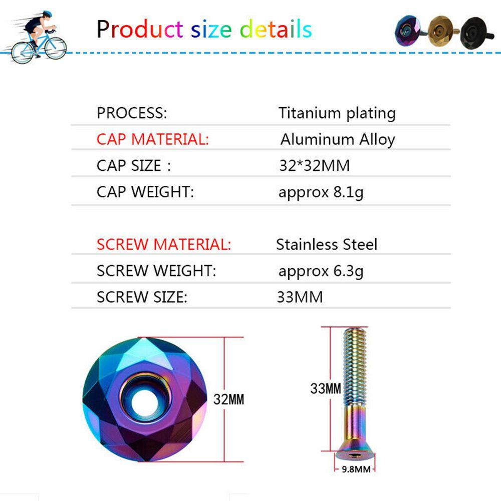 Cycling Accessories MTB Road Bike Bicycle Bowl Cover Bike Stem Cap Fork Top Cap Bicycle Headset