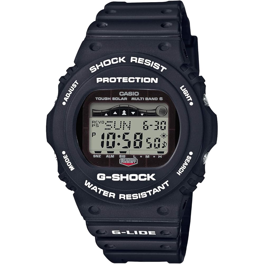 Casio G-Shock G-Lide Solar Radio Men s Watch GWX-5700CS-1JF Black Color Durable Design