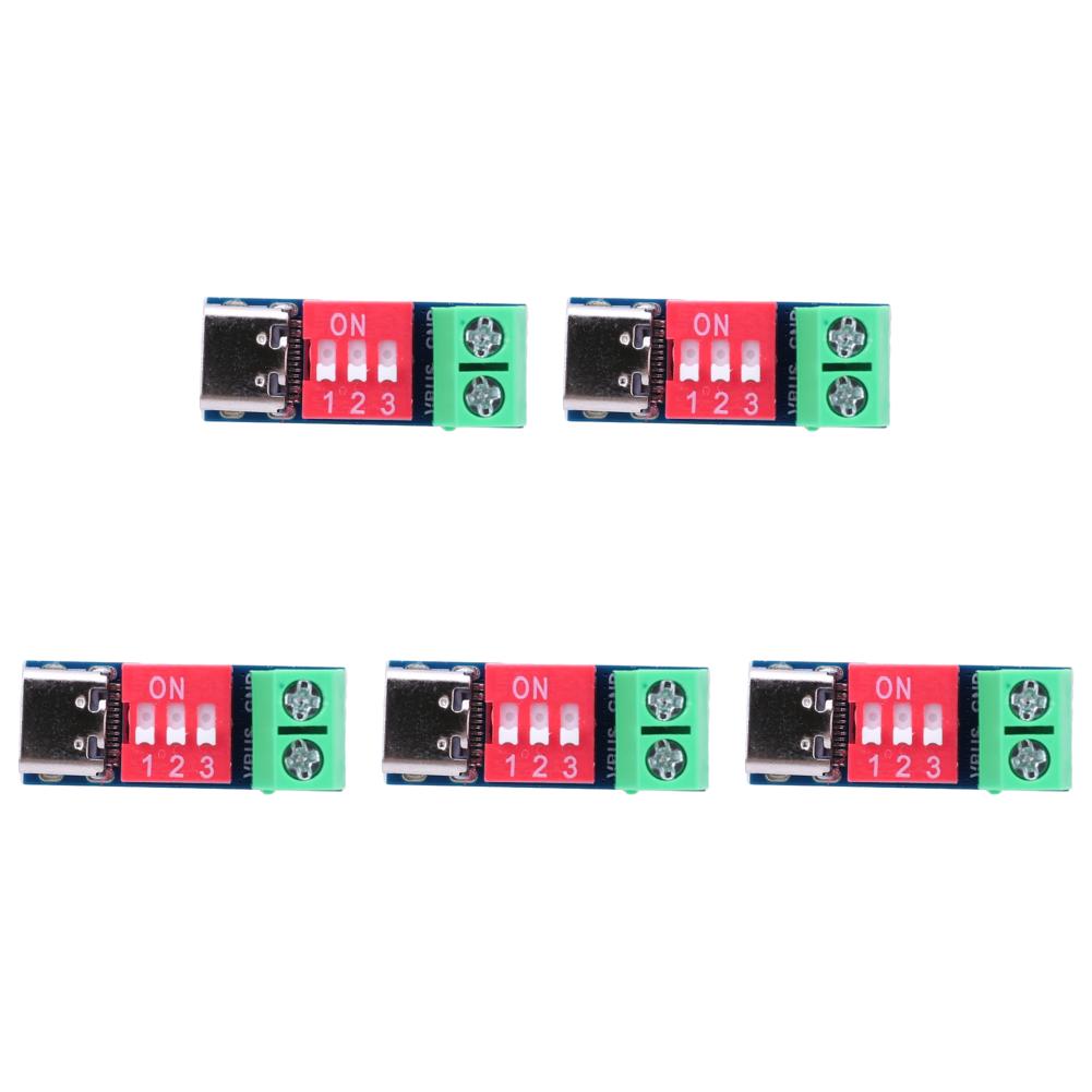 PD Fast Charging Test Board Type-C PD Trigger Board Module PD/QC Decoy Board 5-20V High Speed Charger Power Delivery Boost DIY