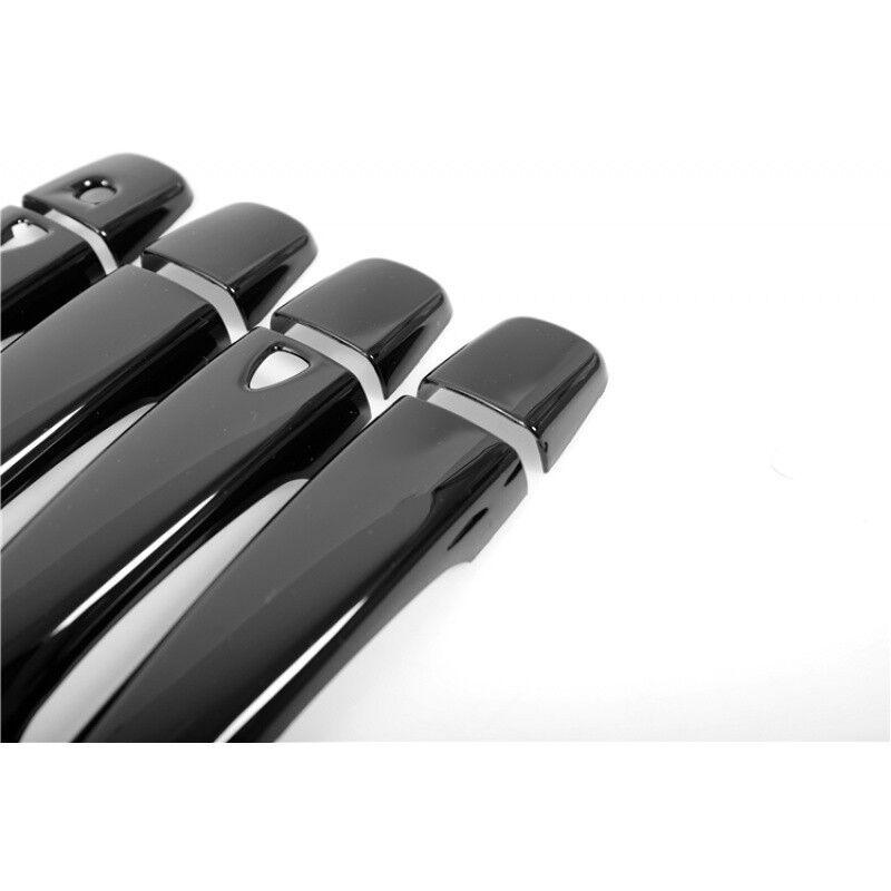 For Nissan X-Trail T32 MK3 2014- X Trail XTrail Gloss Black Chrome Car Door Handle Cover Sticker Styling Accessories