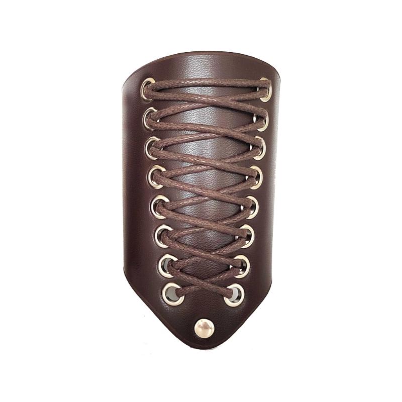 

Vintage Style Punk Wristband for Dressing Up at Parties and Festivities темно-коричневого кольору