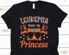 Leukemia Picked The Wrong Princess Shirt, Cancer Awareness Gift For Leukemia Warrior Fighter Survivor Supporter, Beating Leukemia Ribbon