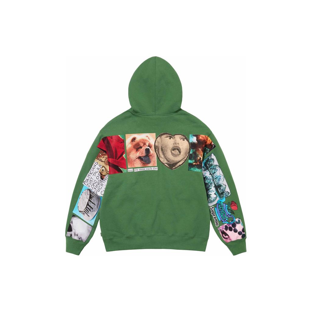 Supreme SS24 WEEK1 SPREAD ZIP UP HOODED SWEATSHIRT SUP-SS24-037