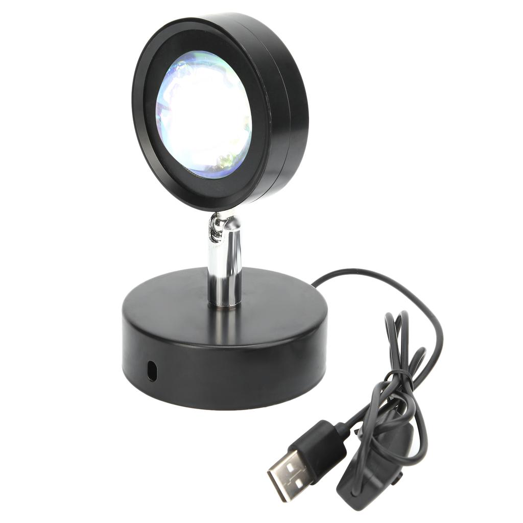 USB Projector Lamp Household Projection Light Lamp Living Room Wall Decoration LightSun Color