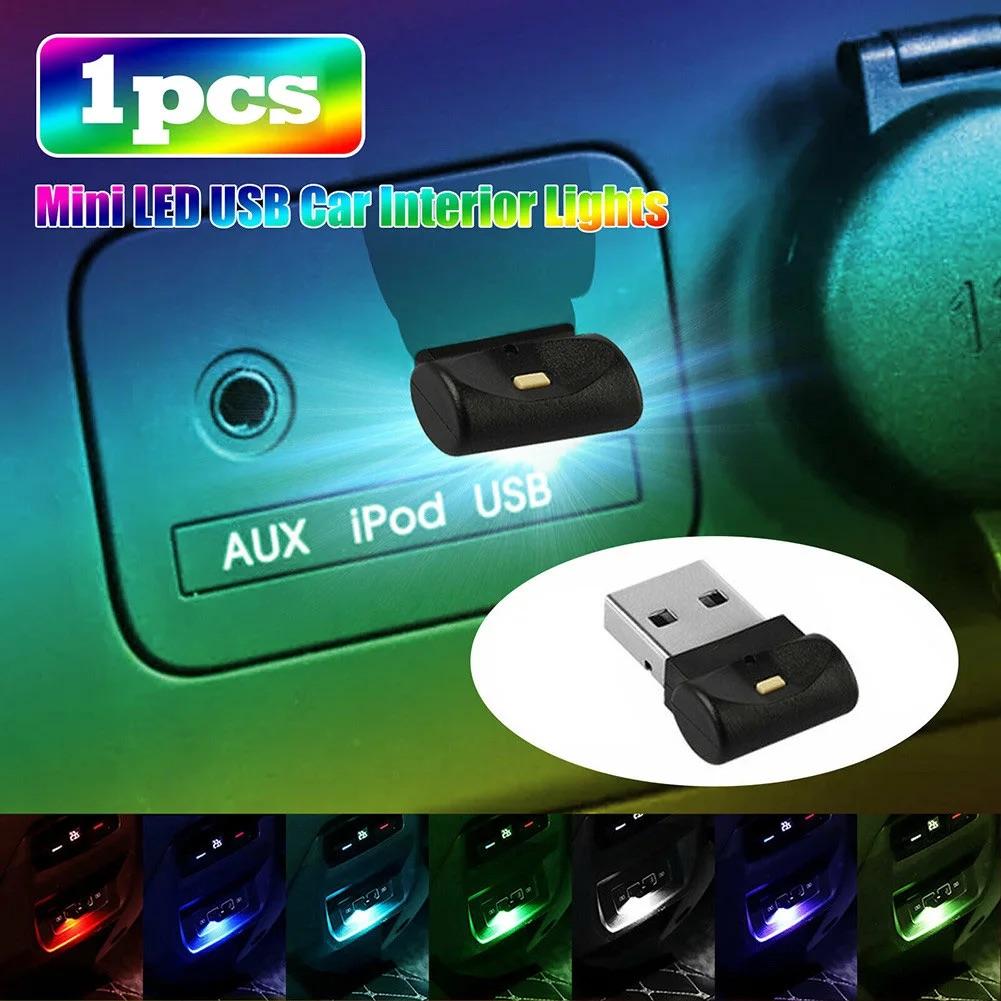 USB Atmosphere Light Mini USB LED Car Interior Light with Multiple Color Options for Atmosphere Lighting
