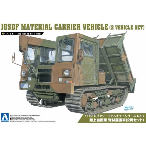 

Aoshima Bunka Kyozai 1/72 Military Model Series No. 7 Japan Ground Self-Defense Force Material Transport Vehicle (Set of 2) Plastic Model Kit