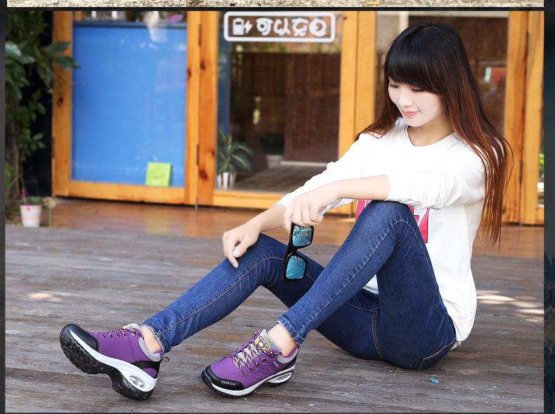 2026 Women's Breathable Shock-Absorbing Sports Shoes, Thick Sole, Height-Boosting Air Cushion, Fashionable Casual Travel Footwear.