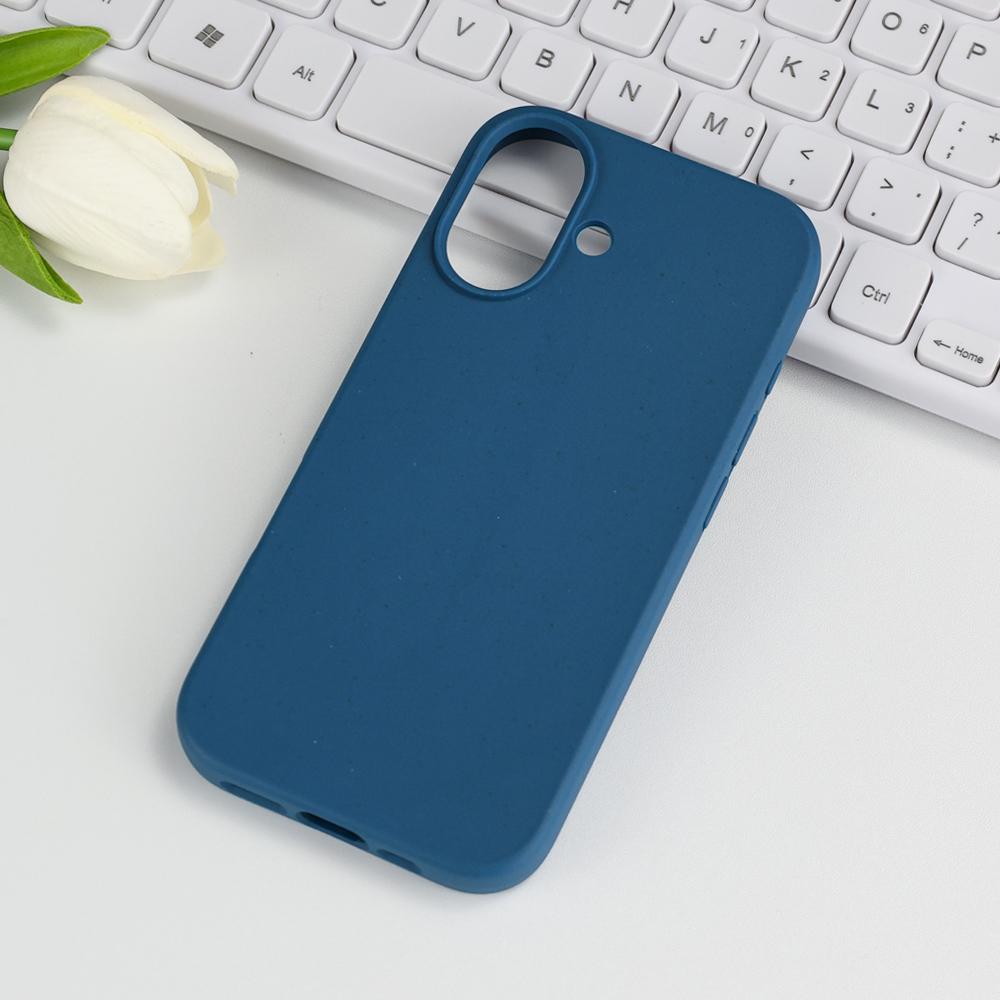 For iPhone 17 Case Biodegradable Wheat Straw + TPU Matte Phone Cover F