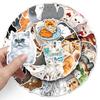 52 Persian cat graffiti stickers personalized cartoon cute cat decorative water cup mobile phone luggage sticker