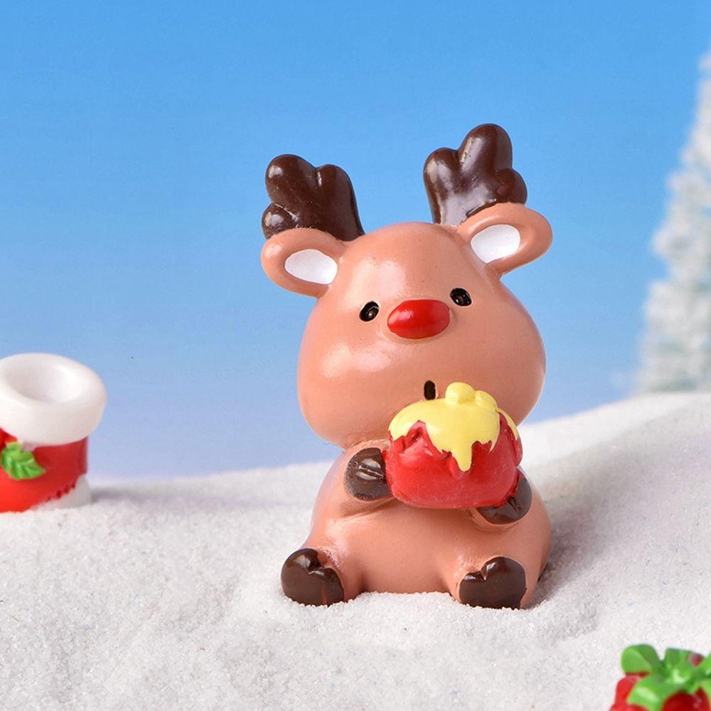 

Рождественские подарки Серия Лось Рождественское украшение Декоративные принадлежности Микроландшафт Украшение Лось 5