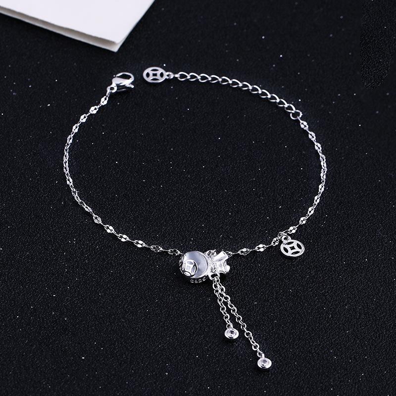 

Линдон циркон браслет ювелирные изделия геометрические бусины браслеты-цепочки модный тонкий свадебный подарок для подруги женщин серебряный