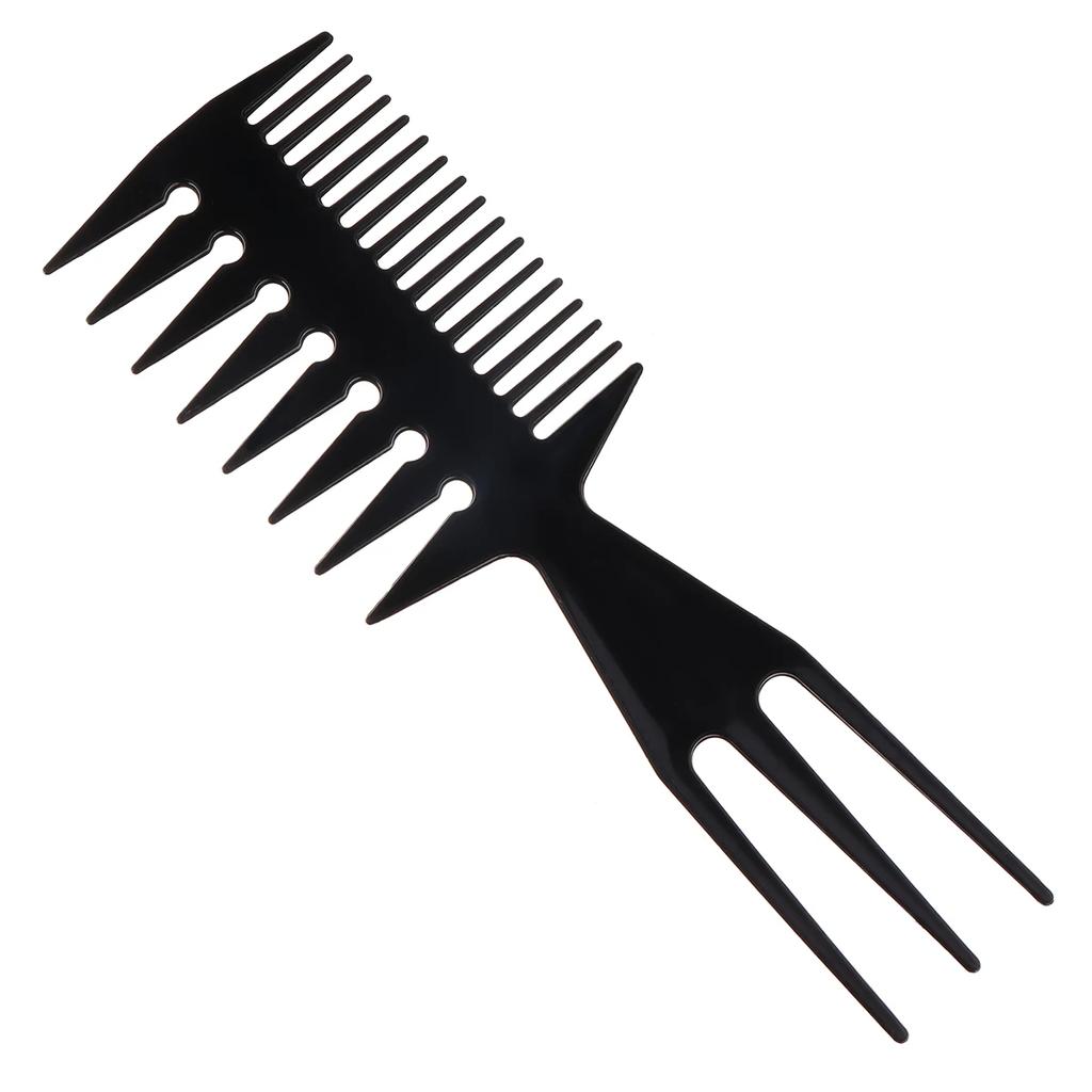 Big Teeth Double Side Fish Bone Shape Hair Comb Barber Hair Dyeing Cutting Coloring Brush Mens Hair Styling Tool