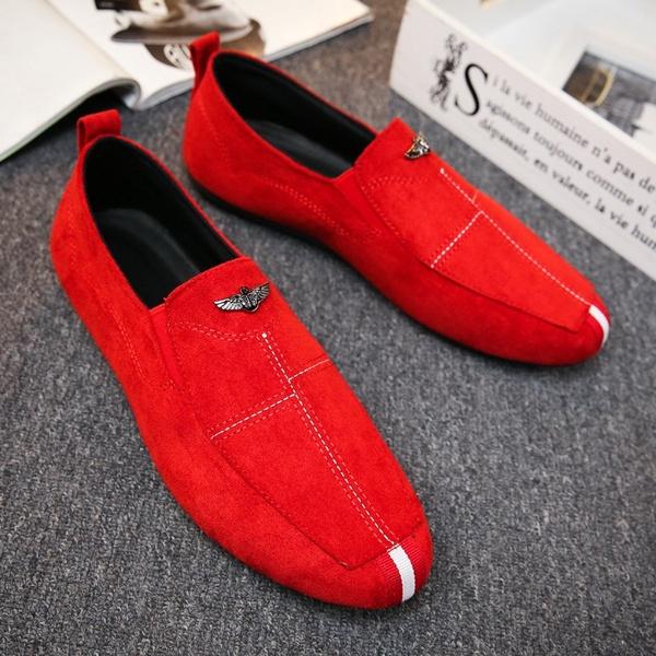 Velvet Autumn Men's Flat Shoes Casual Leather Loafers Size 40-44**