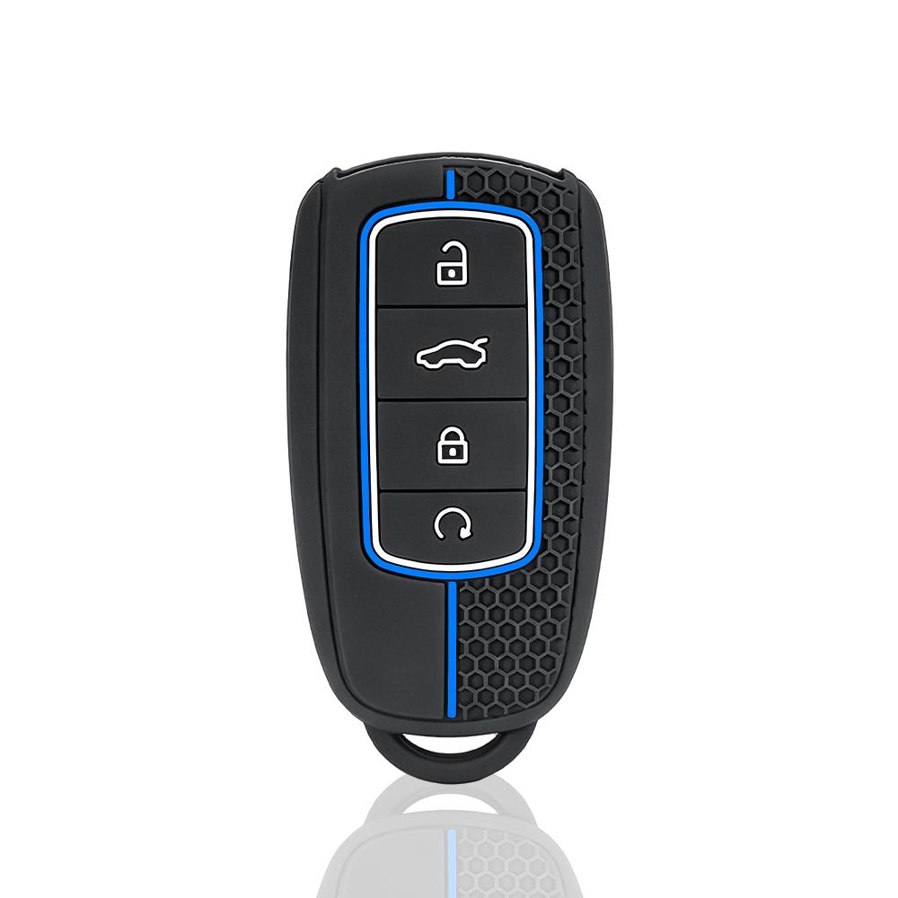 Silikon Araç Anahtar Kılıfı Kılıf Anahtarlık Chery Tiggo 7 8 Pro Max Omoda 5 C5 S5 O5 Jaecoo J7 J8 Aksesuarları Siyah