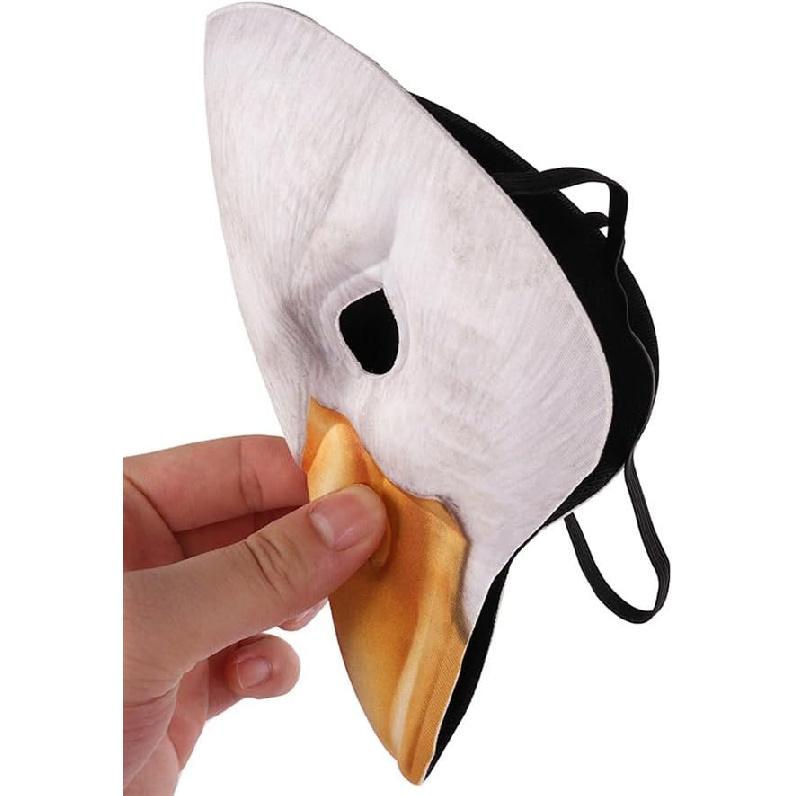 1Pcs Halloween White Duck Masks Animal Duck Mask Masquerade Duck Mask for Halloween Easter Carnival Costume Party Props