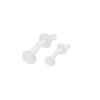 Transparenter Glas-Nasenstecker & C-förmiger Ring Set – L-förmige & 5-Wort Gebogene Stange Unsichtbarer Piercing Schmuck