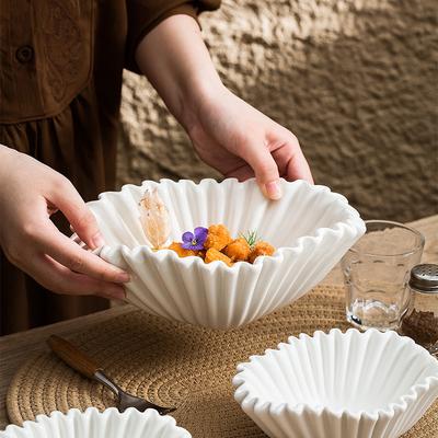 Creative Ceramic Salad Bowl Set European Style Fruit Candy Snack Plate Home Hotel Decor