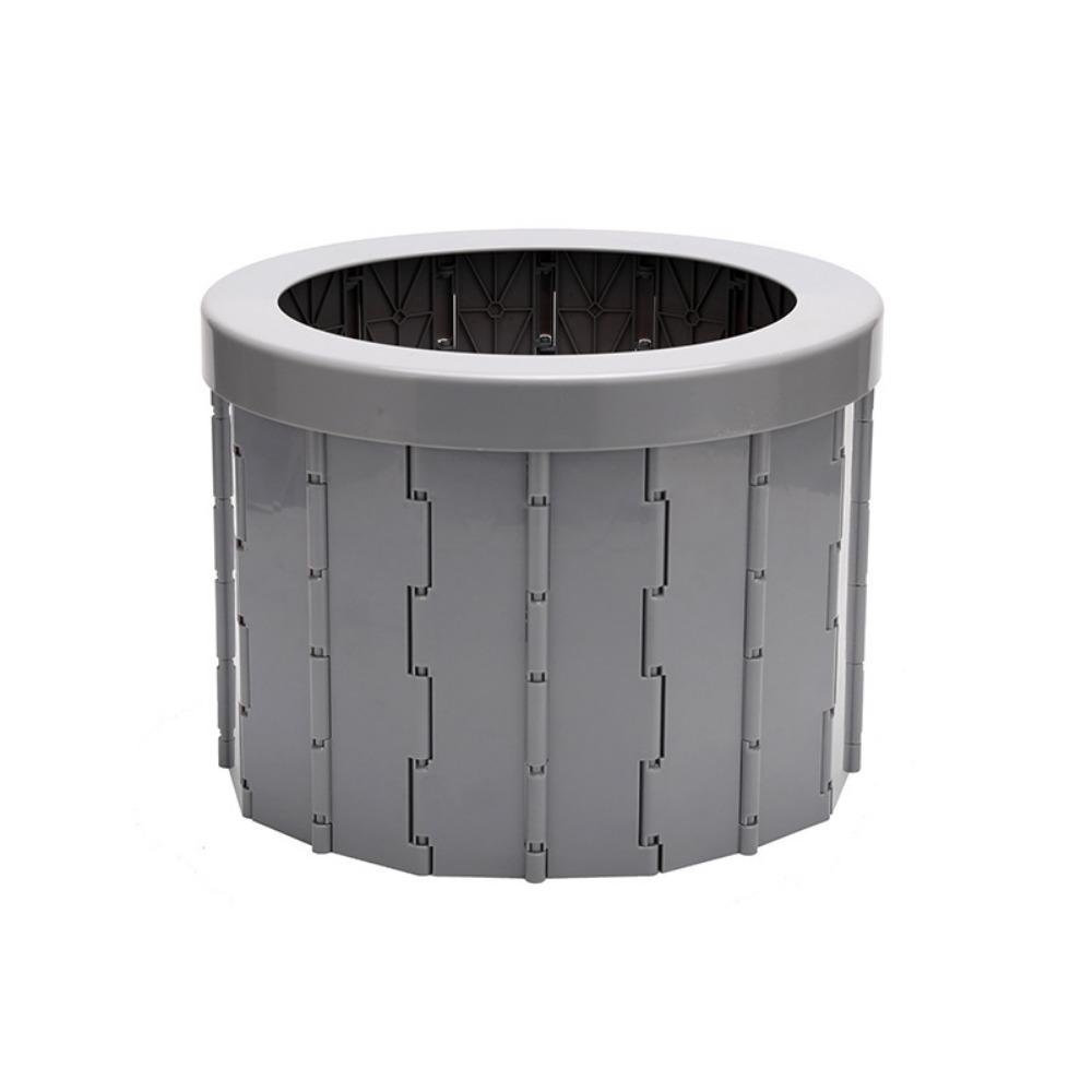 Easy To Store Outdoor Folding Toilet with Storage Bag Car Trash Can Compact Portable Potty  Travel