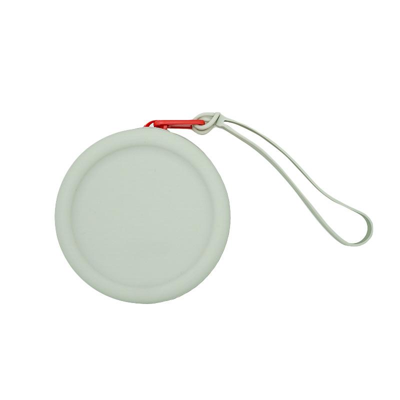 Solide, runde, quadratische Münzbeutel aus Silikon, weich, klein, Designer-Reißverschluss, Münzgeldbörse, Mini-Geldbörse, Beutel, Aufbewahrungsbeutel für Ohrringe und Kopfhörer