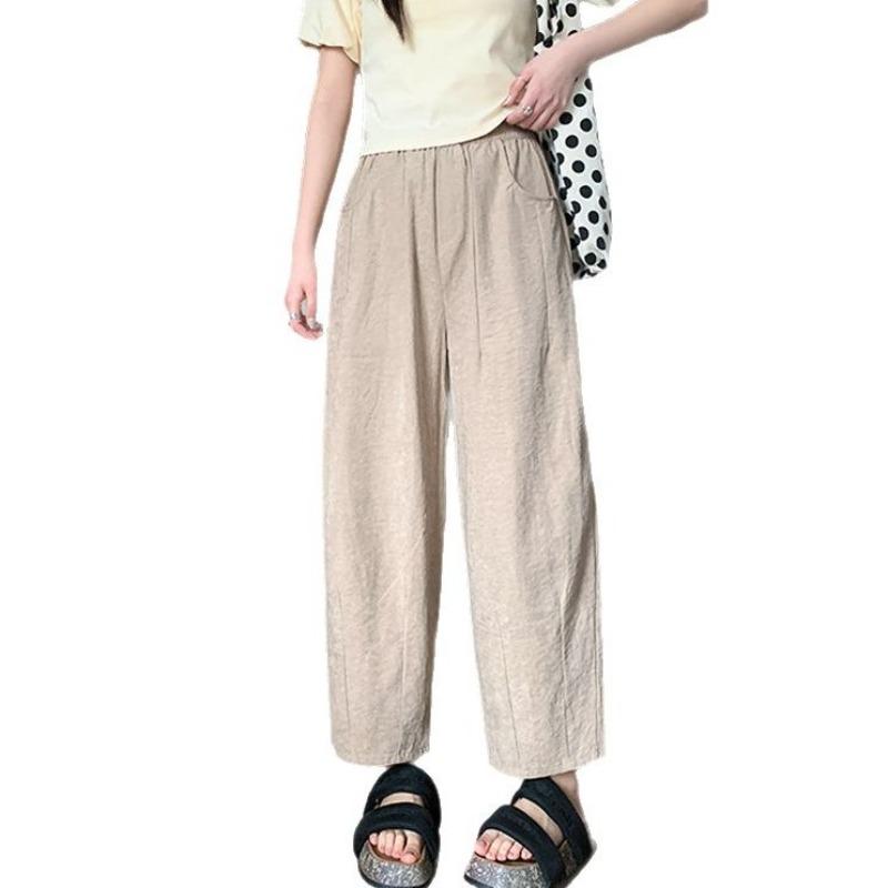 Milk Fu Yamamoto Pants Women's Summer Thin High Waist Lazy Quick Drying Casual Wide Leg Harlan Grandma Pants