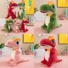 Dinosaurier Plüschtier mit mehrfarbigen Flammen für Kinderspiel und Komfort