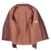 Hermes Lamb Leather Riders Jacket 46 Red brownUsed