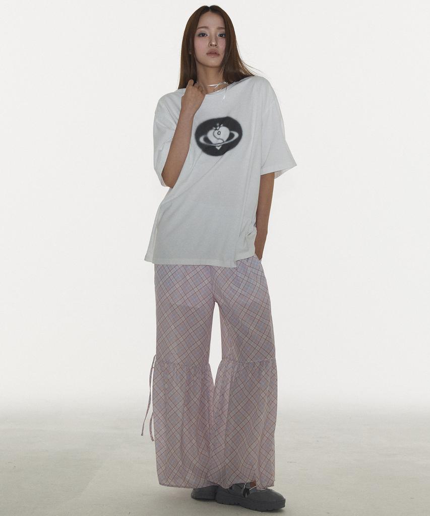 PLASMA SPHERE Check Pants In Pink