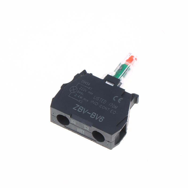 XB5 ZBV Indicator Light Module 16mm Push Button Switch Clear Bright LED for Electrical Enclosures