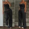 Summer Casual Vacation Camisole Sport Long Pants Set Women Summer Wear