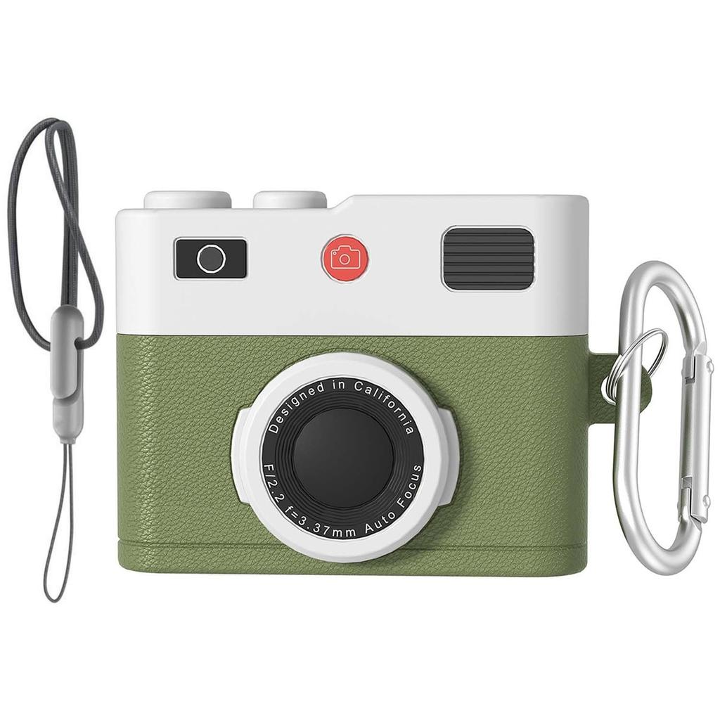 for AirPods Pro 3 Earphone Cases Retro 3D Camera Design Protective Silicone Shockproof Case Cover for AirPods Pro 3 with Lanyard