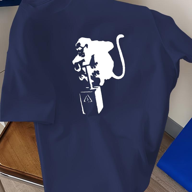 

Old-school Street Graffiti T-shirt - Vintage Edgy Eye-catching Style XXL сірий