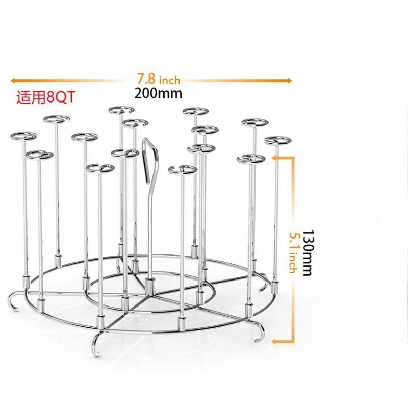 Stal Nierdzewna Pionowy Grill Barbecue Frytkownica Gazowa Powietrzna Akcesoria Pionowa Igła Wielokrotna Igła do Barbecue Akcesoria do Pieczenia