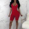 European and American Style 2025 Women's Sexy Backless Knit Jumpsuit