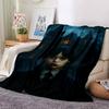 1pc Haunted House Spooky Atmosphere Soft Warm Throw Blanket Nap Blanket For Couch Sofa Office Bed Camping Travel,Comfortable