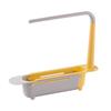 Kitchen Sink Rack Color Block Retractable Easy To Clean Multipurpose Storage Rack for KitchenBlue