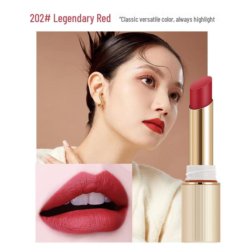 Yabang PT120 Velvet Matte Non-Stick Lipstick - True Red, Peach, Rose