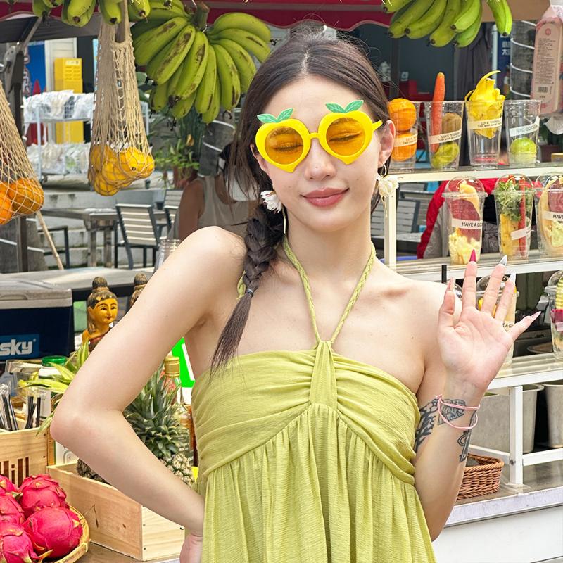 

Hawaiian Party Glasses Funny Sunglasses Hawaiian Party Photo Props Summer Beach Pool Birthday Party Decorations жёлтый