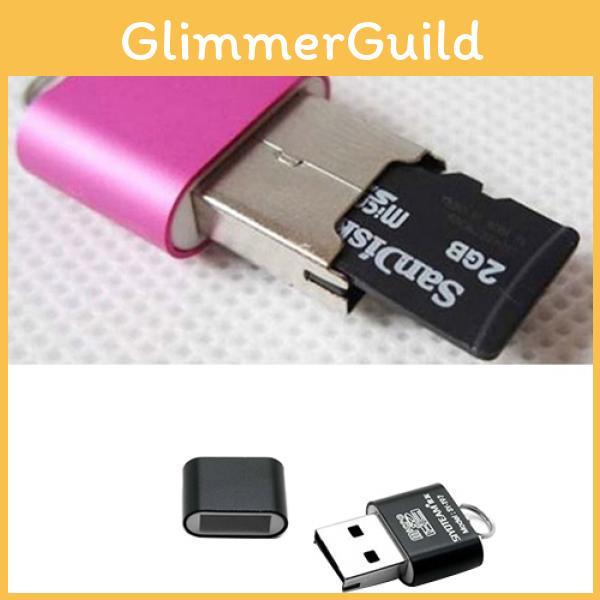 Portable Usb Mini 20 Micro Sd Tf Tflash Memory Card Reader Adapter Flash Drive
