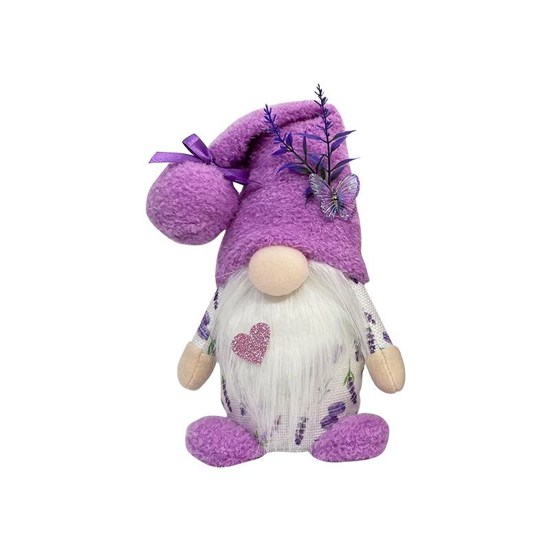 Cross-border Lavender Plush Rudolph Faceless Doll - Mother's Day Gift