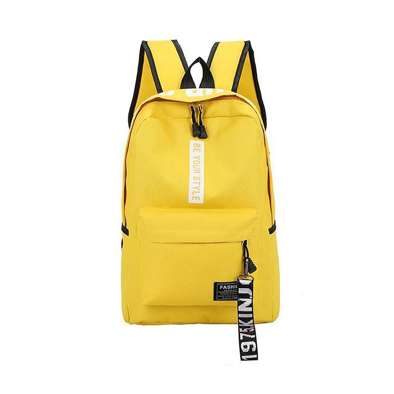 

Backpack For Students Canvas Schoolbag Lightweight Large Capacity Soft Shoulder Strap Print Multi-Function Backpacks
