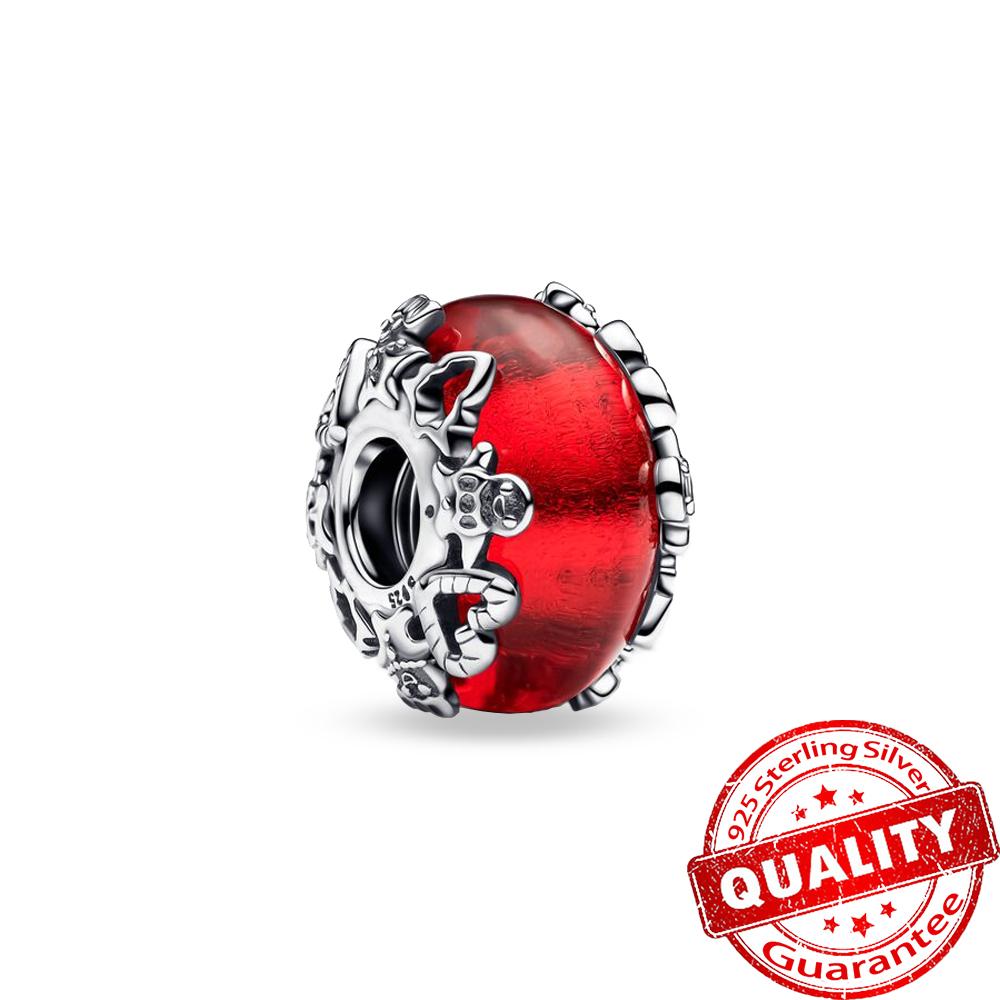 Colorful Copper Candy Murano Glass Beads Christmas Magic Murano Glass Charm Fits Bracelet & Necklace For Best Gift