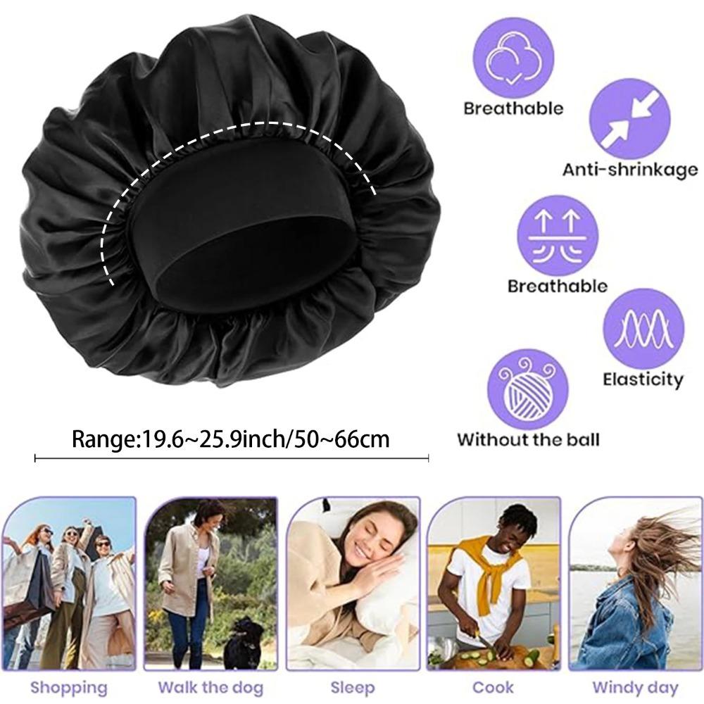 Hitzefreie Lockenwickler-Kopfband Weicher Haarwickler Ohne Hitze Haarrollen Faule Locken Schlafen Flexi-Stäbe mit Haube Styling-Werkzeuge