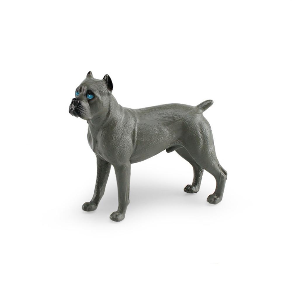 

Shepherd Dog Puppy Dog Figurine Great Dane Simulation Dog Statue Dogs Animals Model Kids Toy Grey Castro